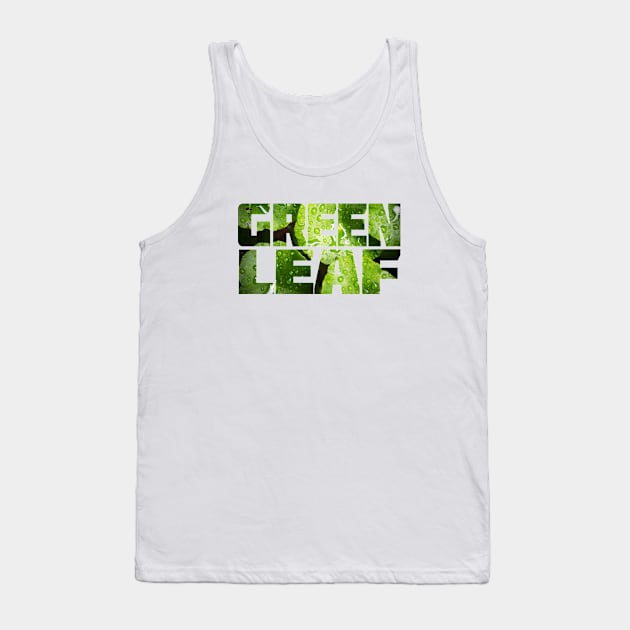 Green Leaf Tank Top by AyanoKouji